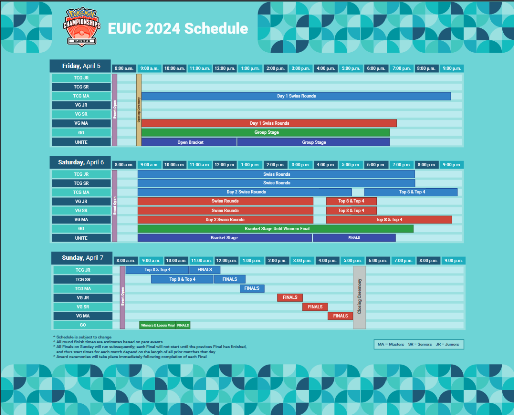 EUIC 2024 Schedule