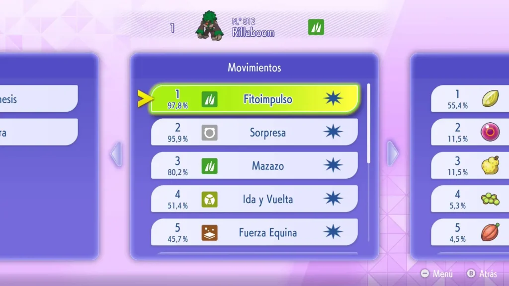 Mejores movimientos para Rillaboom en Pokémon Champions